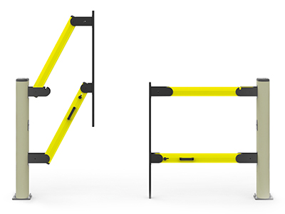 double pedestrian gate
